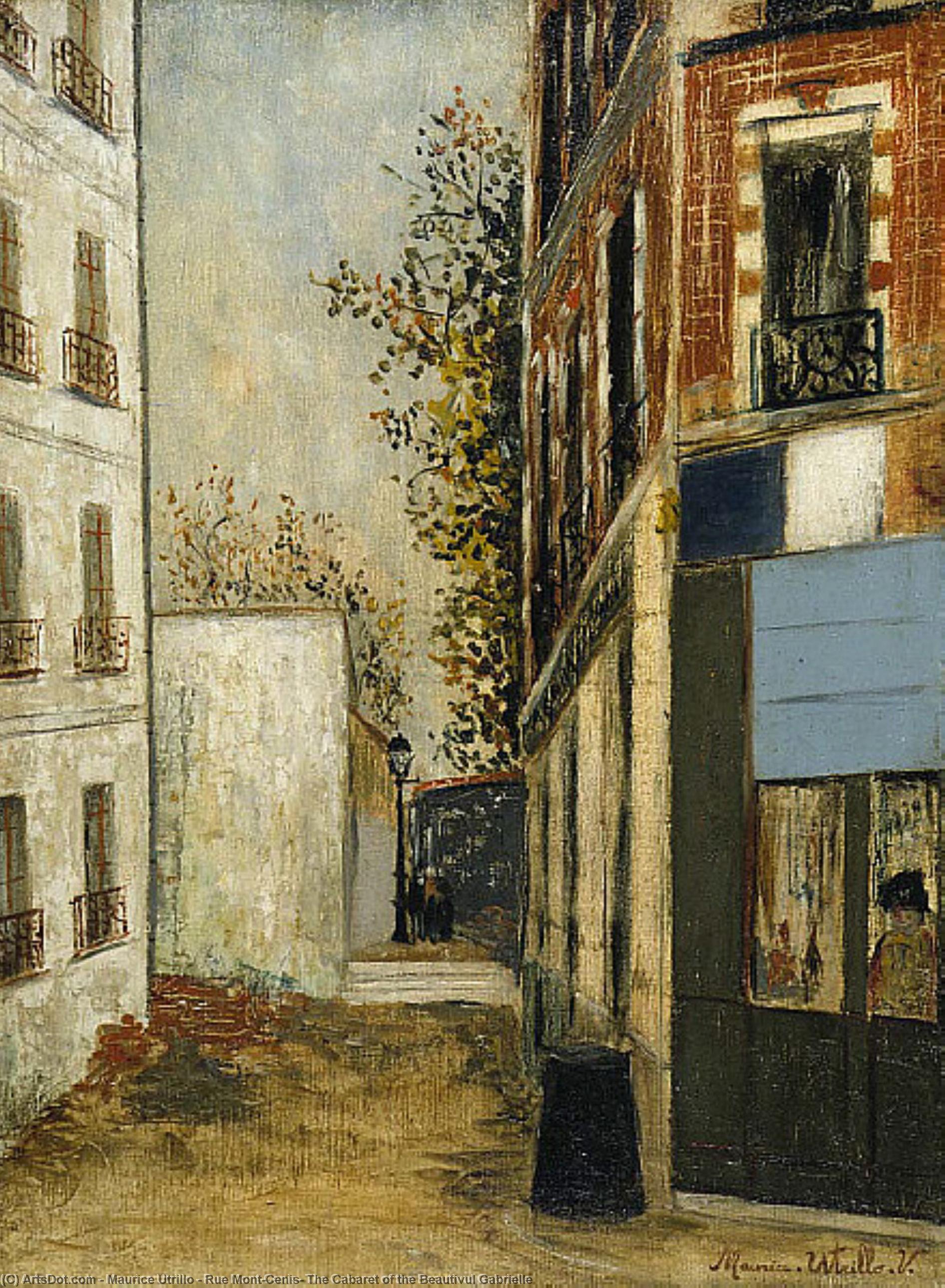Rue Mont-cenis, The Cabaret Of The Beautivul Gabrielle — Морис Утрилло