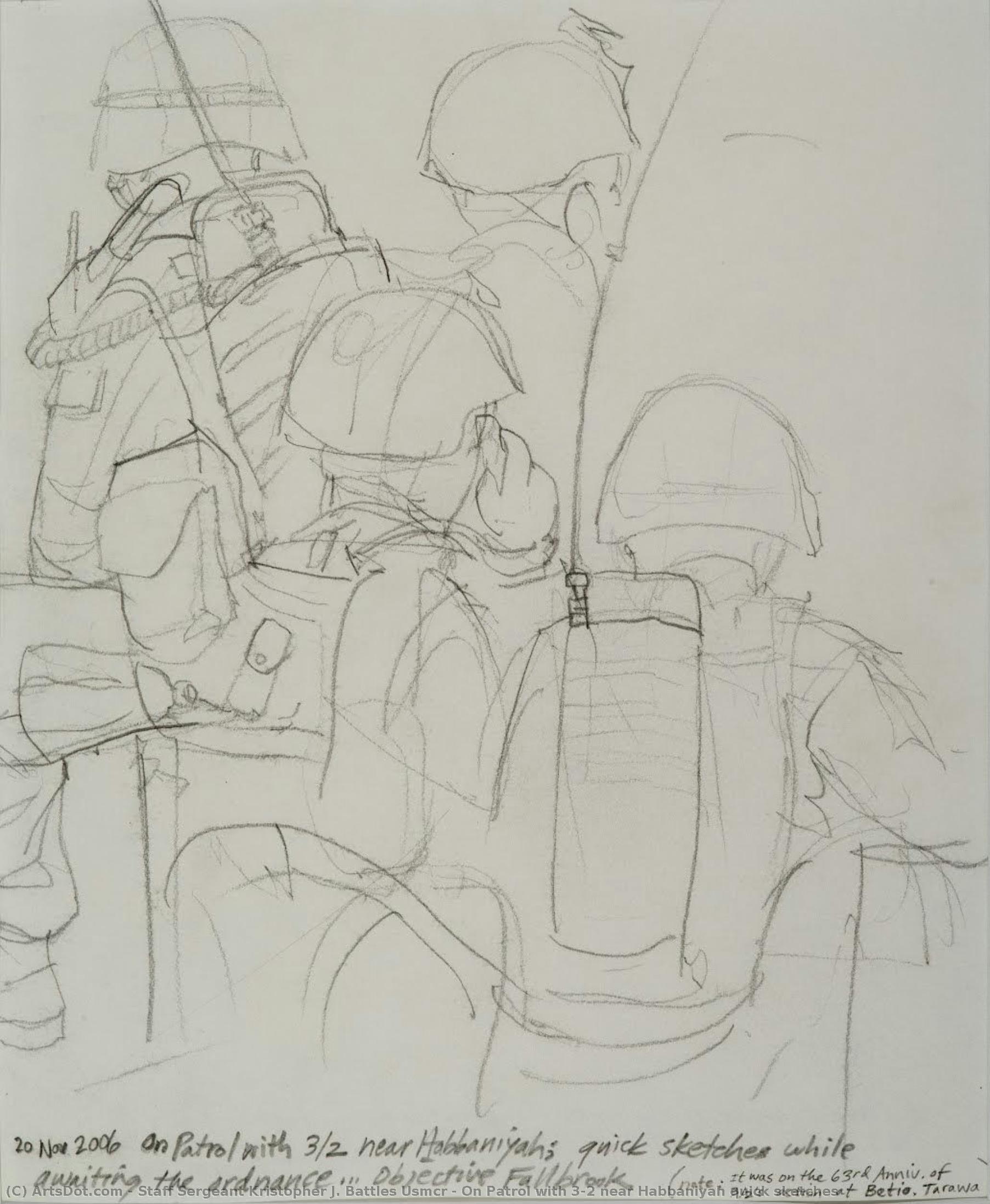 On Patrol With 3/2 Near Habbaniyah Quick Sketches — Staff Sergeant Kristopher J. Battles Usmcr