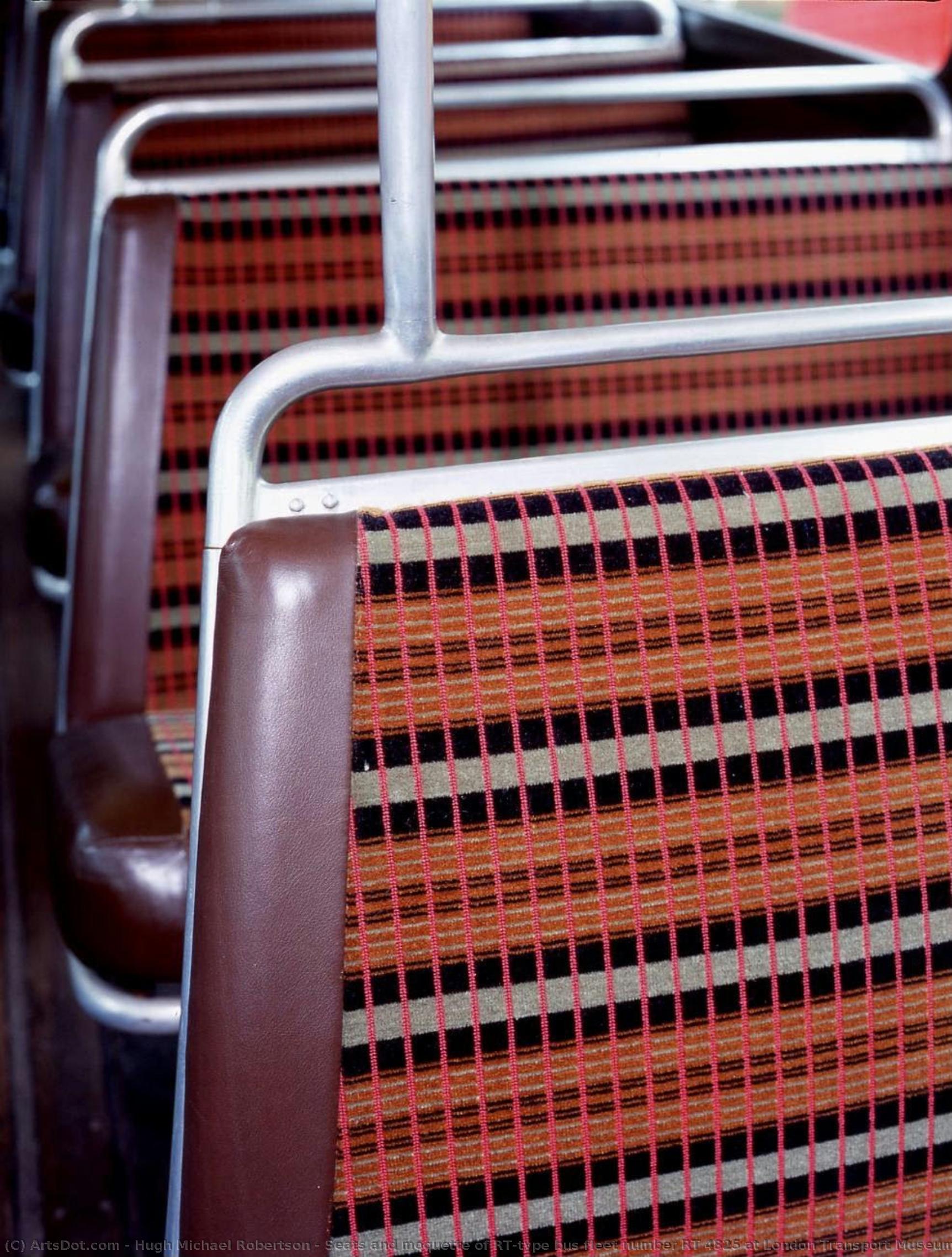 Seats And Moquette Of Rt-type Bus Fleet Number Rt 4825 At London Transport Museum — Hugh Michael Robertson