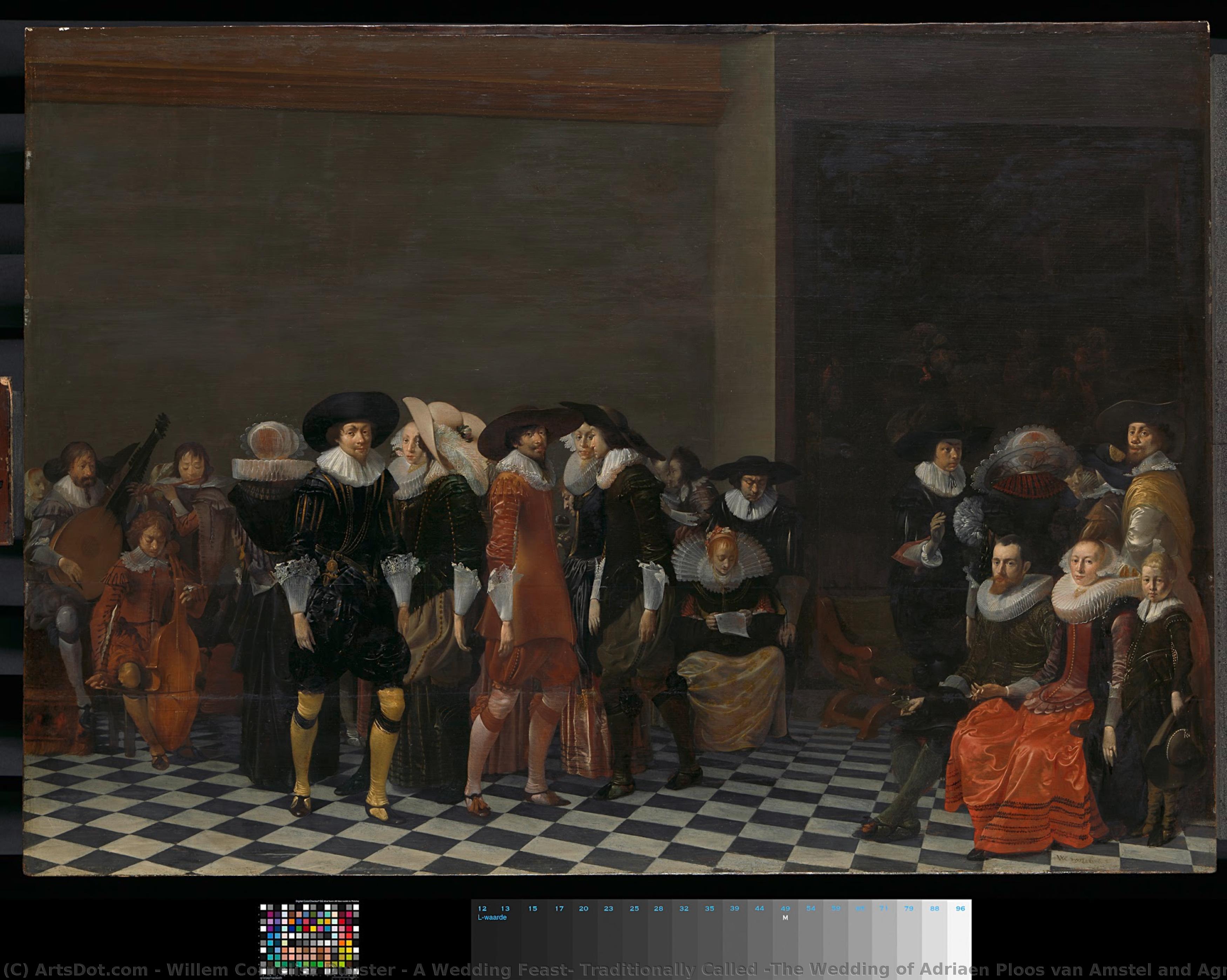 A Wedding Feast, Traditionally Called "the Wedding Of Adriaen Ploos Van Amstel And Agnes Van Bijler", 1616, Willem Cornelisz Duyster, C. 1625 — Willem Cornelisz Duyster