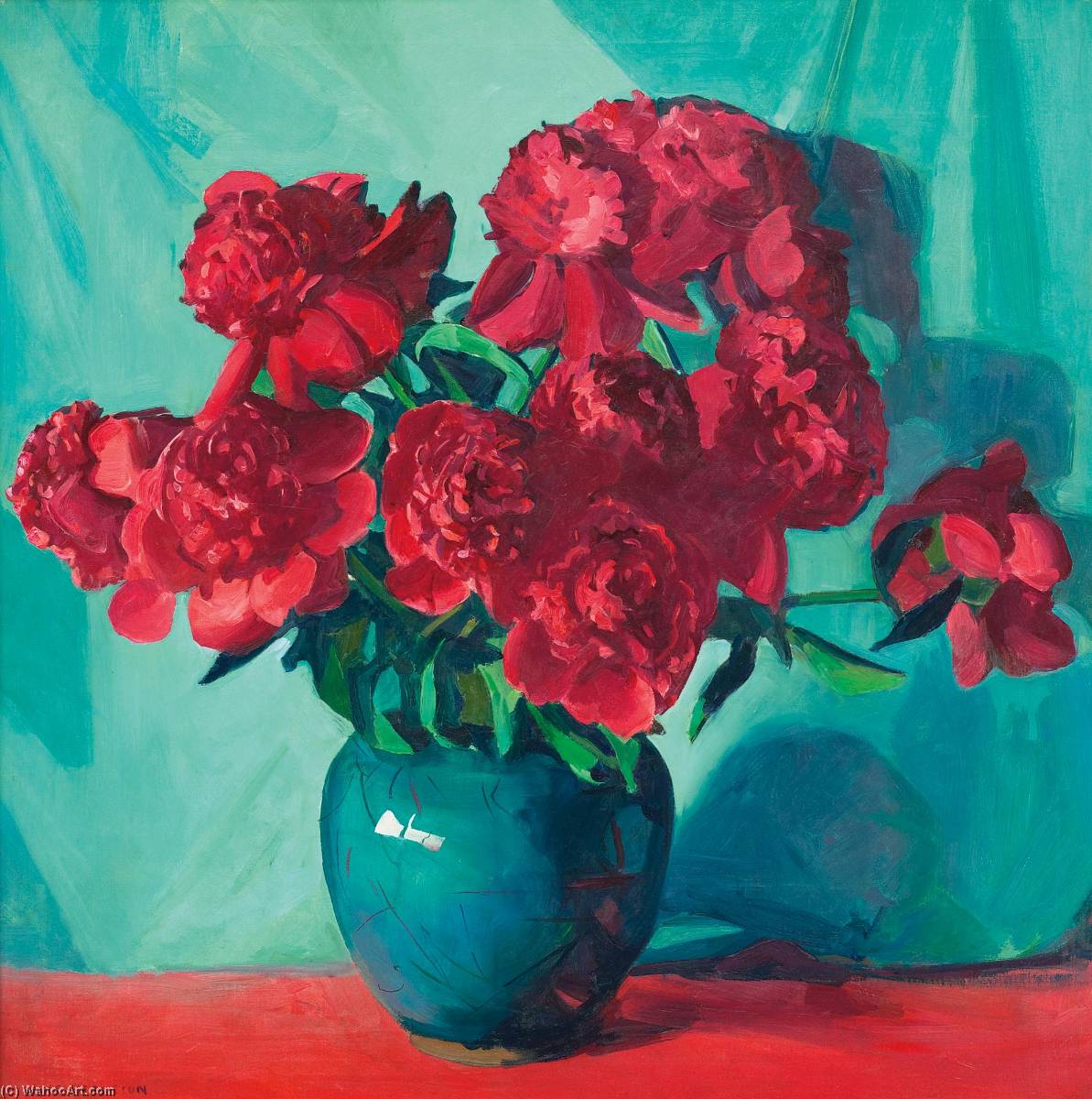 The Red Peonies — Jane Peterson
