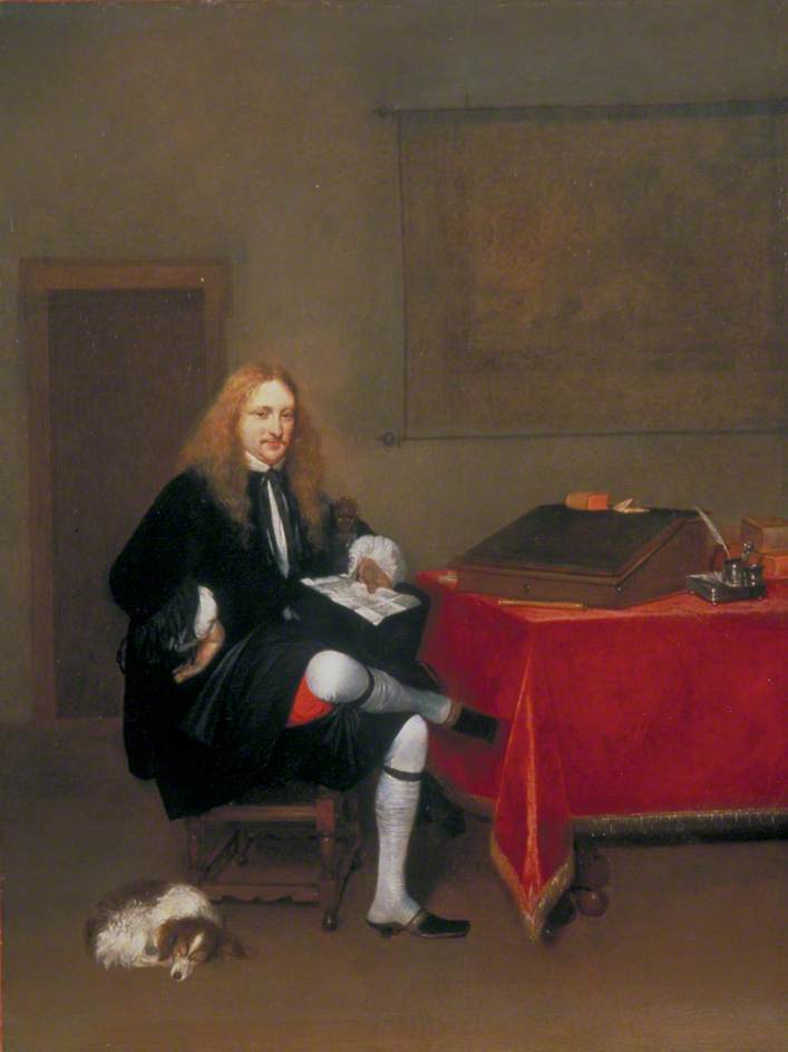 Portrait Of A Man In His Study — Gerard Terborch Ii