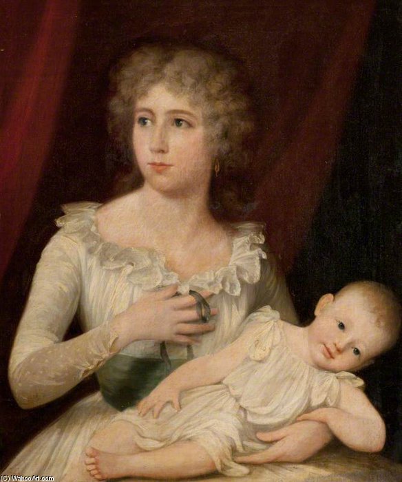 Ann, Wife Of James Brodie, And Her Son, Presumably William — James Northcote