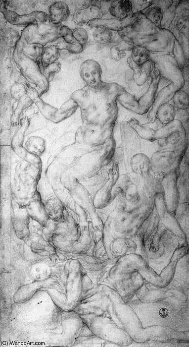Christ The Judge With The Creation Of Eve — Jacopo Carucci