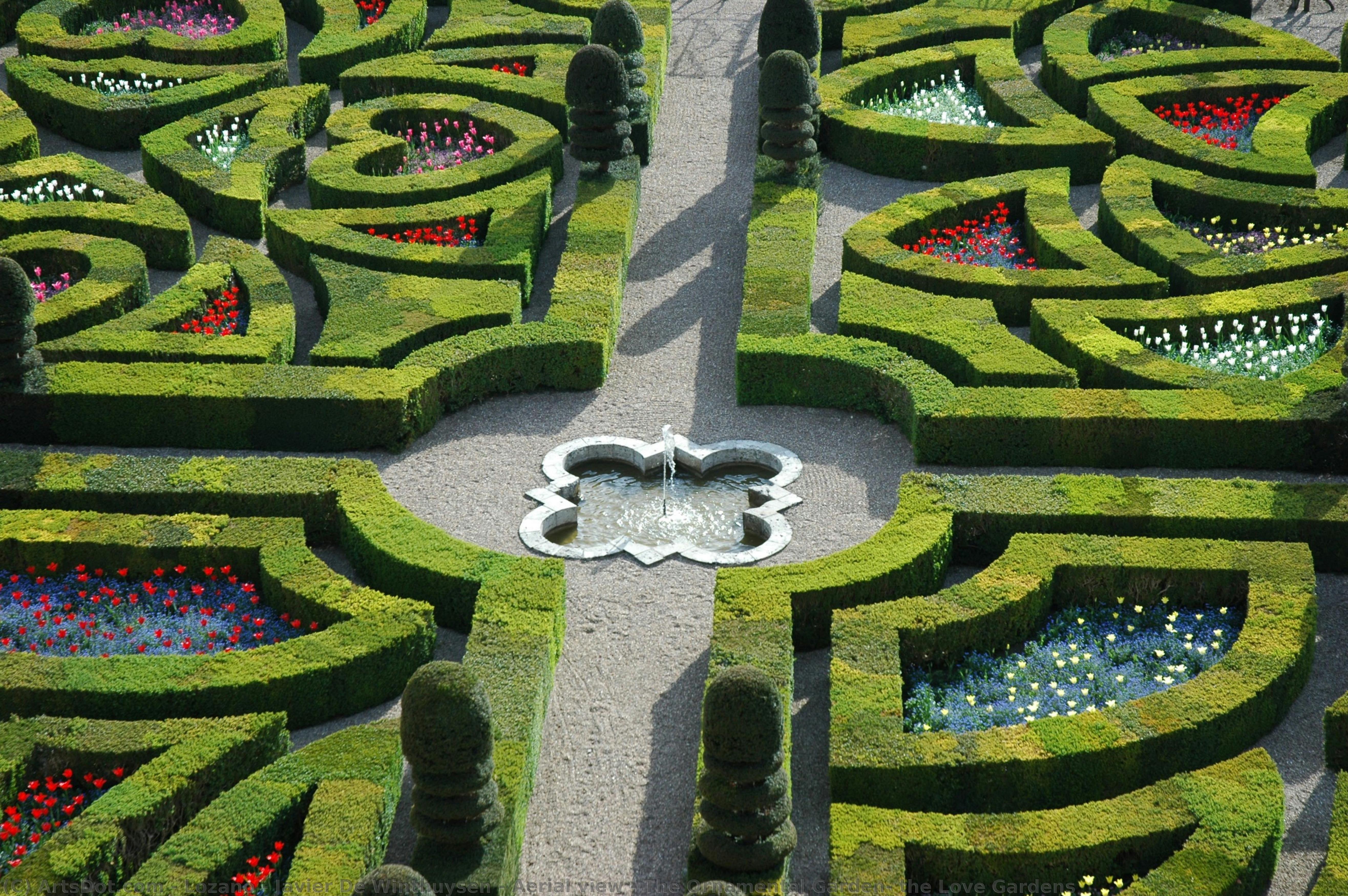 Aerial View - The Ornamental Garden, The Love Gardens — Lozano - Javier De Winthuysen