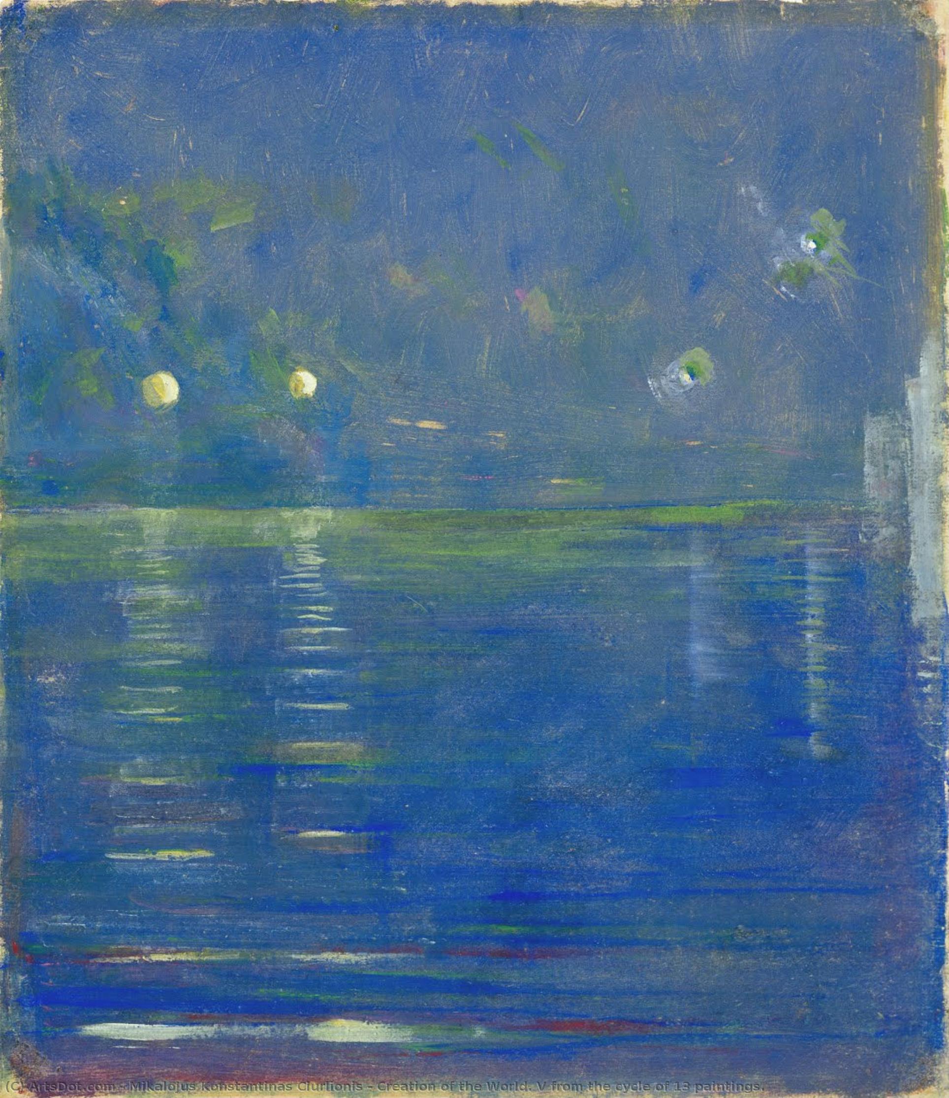 Creation Of The World. V From The Cycle Of 13 Paintings. — Mikalojus Konstantinas Čiurlionis