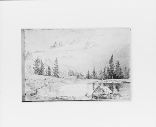 Mountain Landscape With Lake In Foreground — William Trost Richards