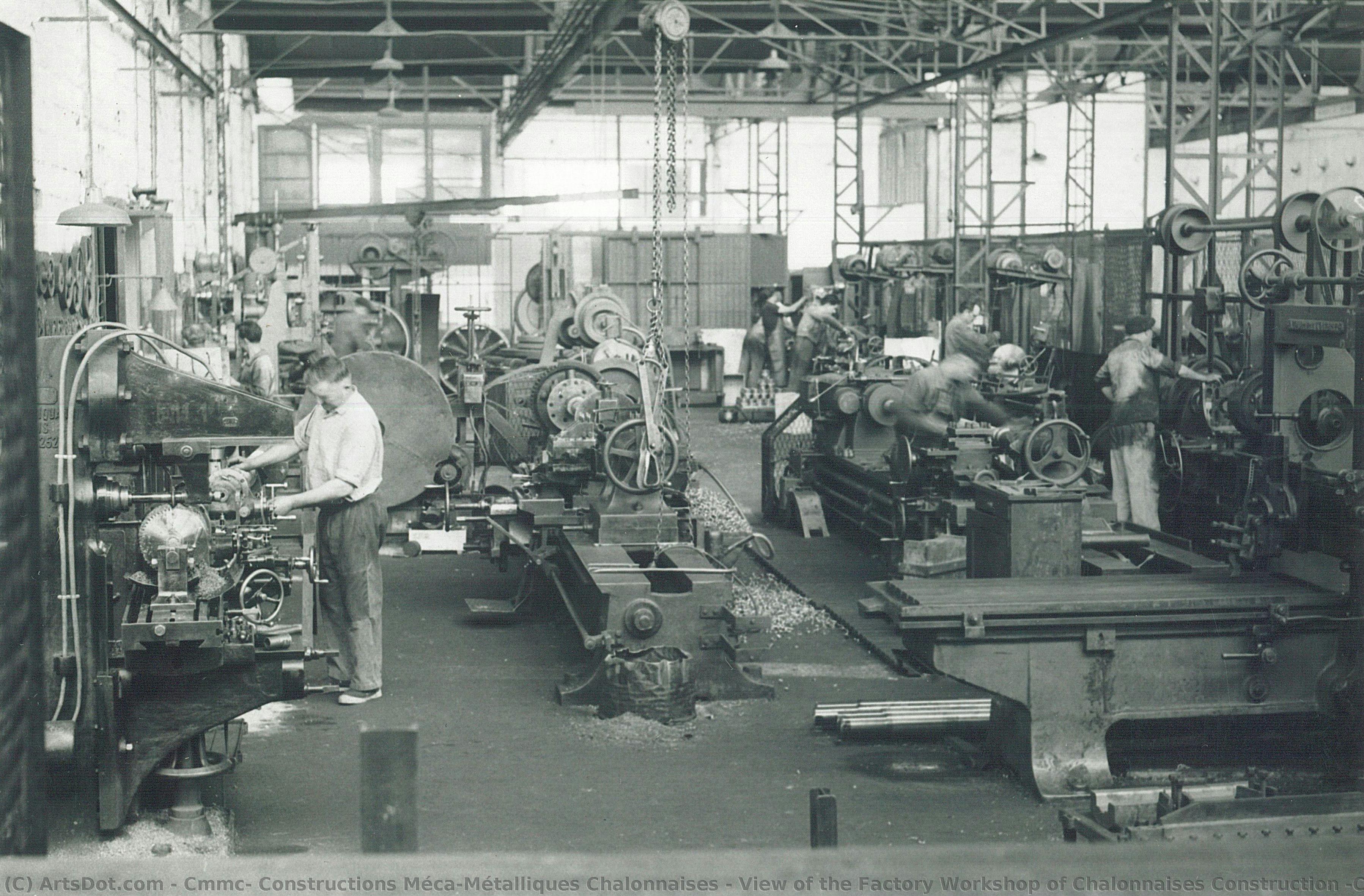 View Of The Factory Workshop Of Chalonnaises Construction (cmmc) — Cmmc, Constructions Méca-métalliques Chalonnaises