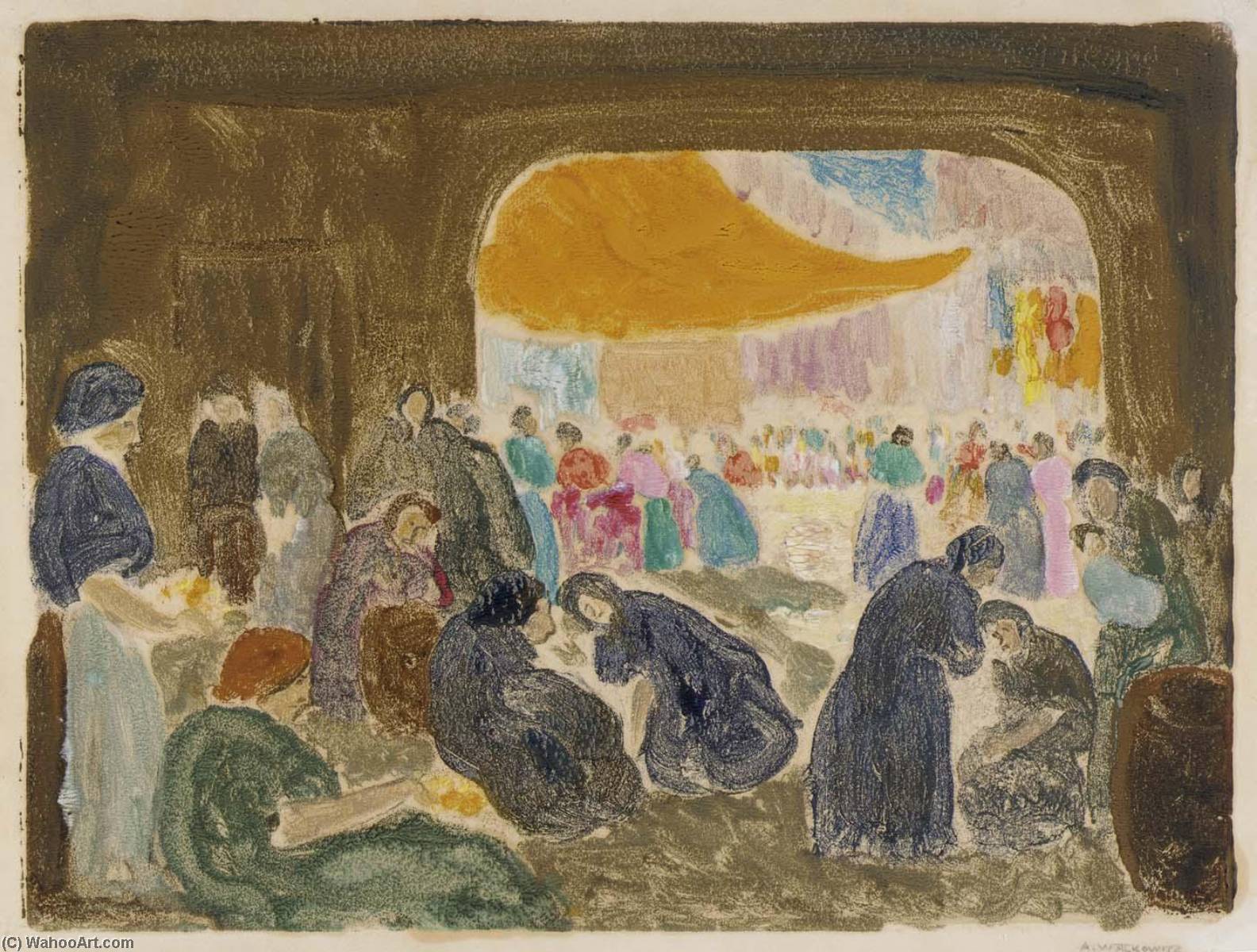 (figures In Doorway) — Abraham Walkowitz
