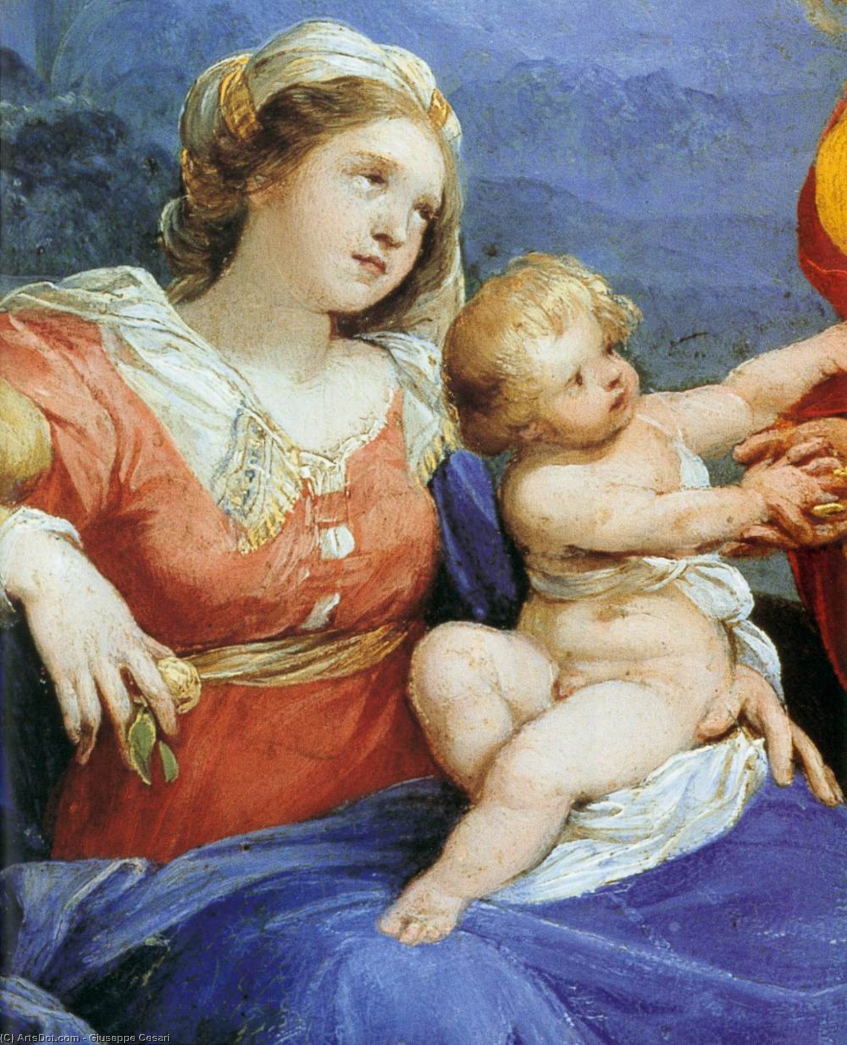 The Rest On The Flight Into Egypt (detail) — Đuze Cesari