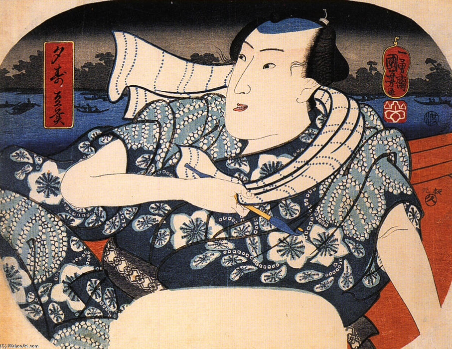 Man On A Boat — Utagawa Kuniyoshi