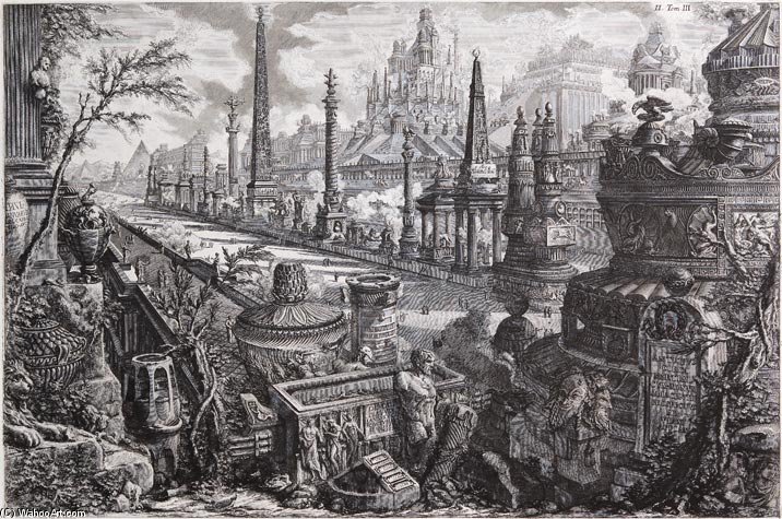 Ancient Circus Of Mars With Neighboring Monuments Viewed At The Via Appia. — Giovanni Battista Fontana