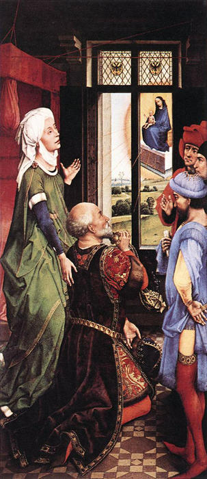 Pierre Bladelin Triptych - Left Panel — Roge Van Der Vejden