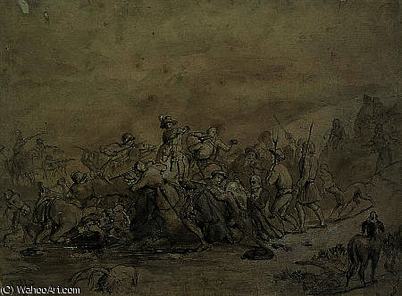 Study For The Painting 'the Battle Of Drumclog' — George Harvey