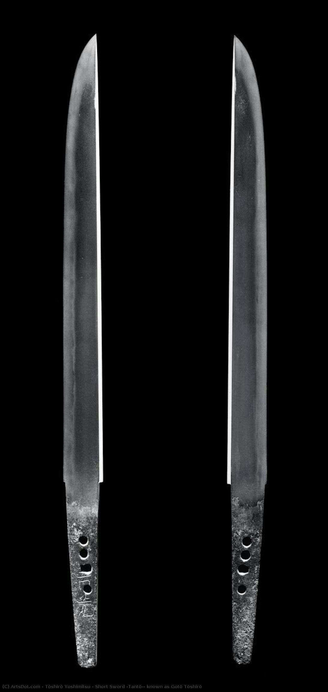 Short Sword (tantō), Known As Gotō Tōshirō — Tōshirō Yoshimitsu