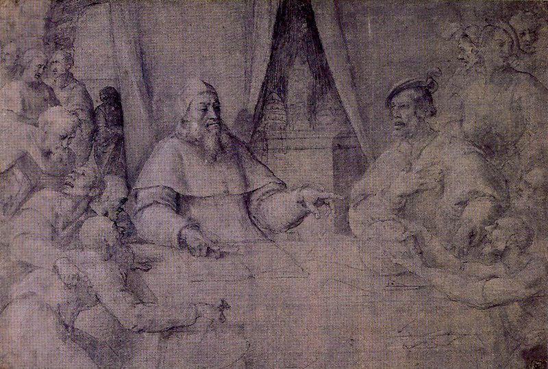 Clement Vii And Charles V — Sebastiano Del Piombo