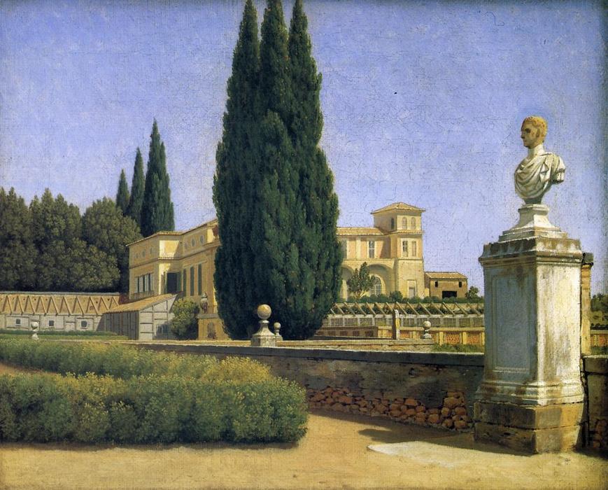 In The Gardens Of The Villa Albani — Christoffer Wilhelm Eckersberg