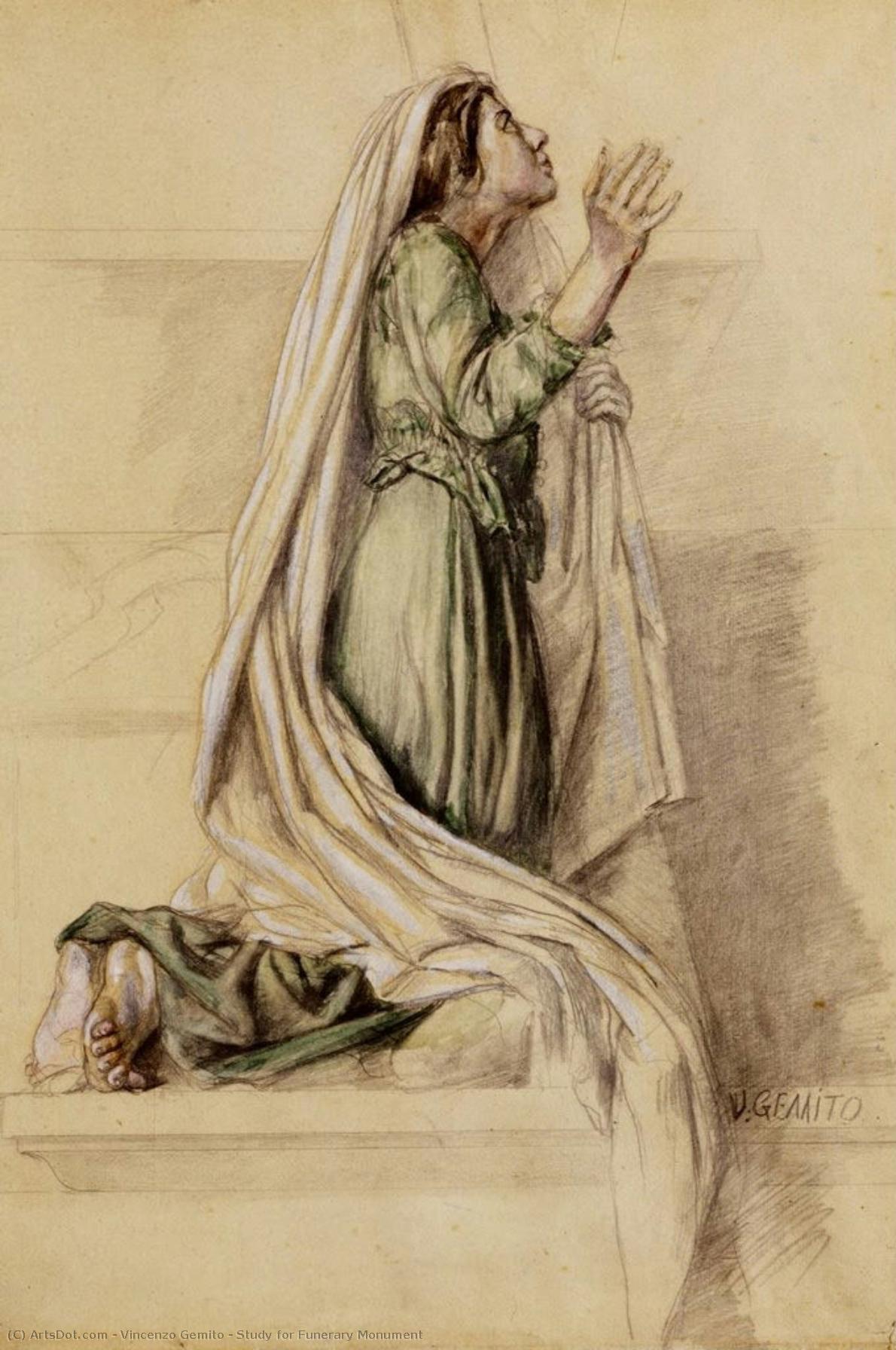 Study For Funerary Monument — Vincenzo Gemito