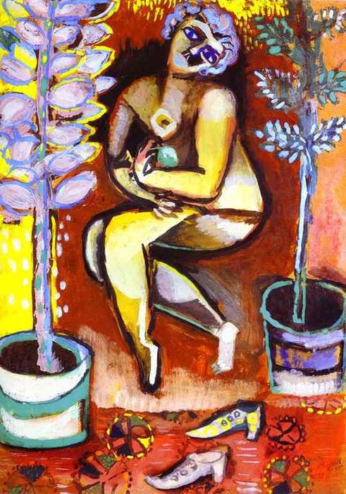 Nude With Flowers — Marc Chagall