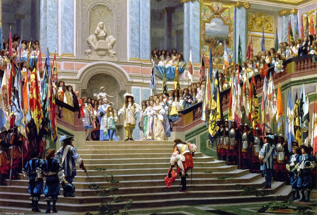 Empfang Des Grand Condé Durch Ludwig Xiv. (versailles, 1674) — Jean-léon Gérôme