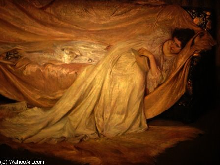 Woman On A Couch — Albert Herter