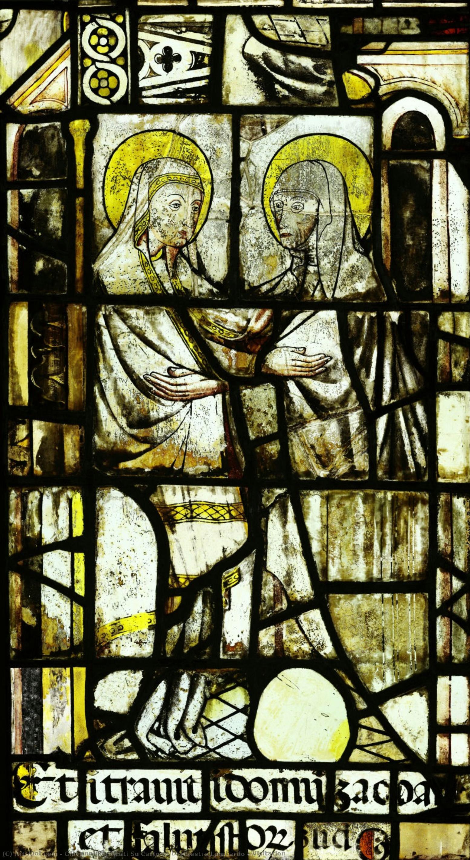 Visitation — Giovanni Recalcati Su Cartone Di Maestro Lombardo