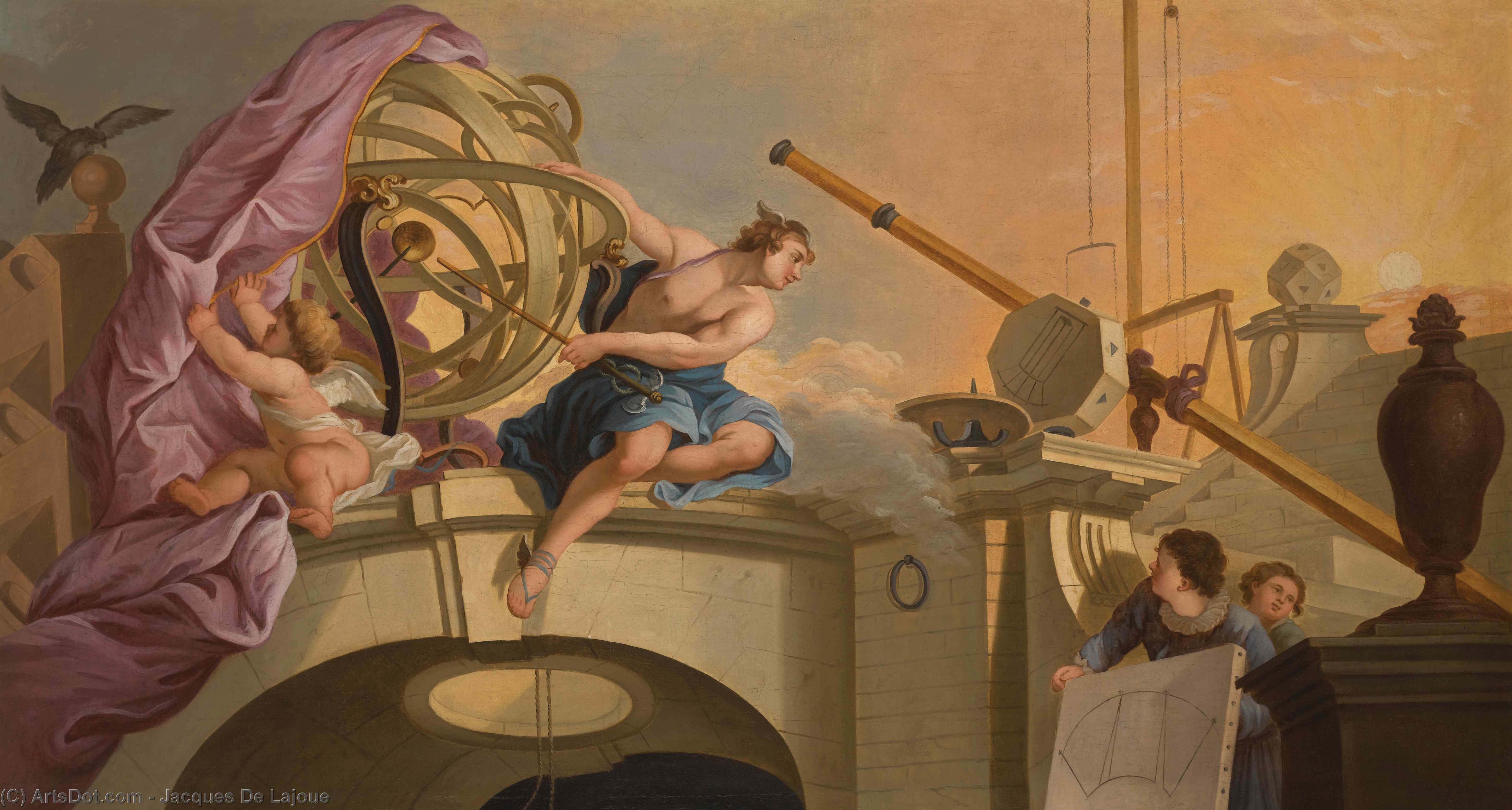 An Allegory Of Astronomy; An Allegory Of Sculpture — Jacques De Lajoue