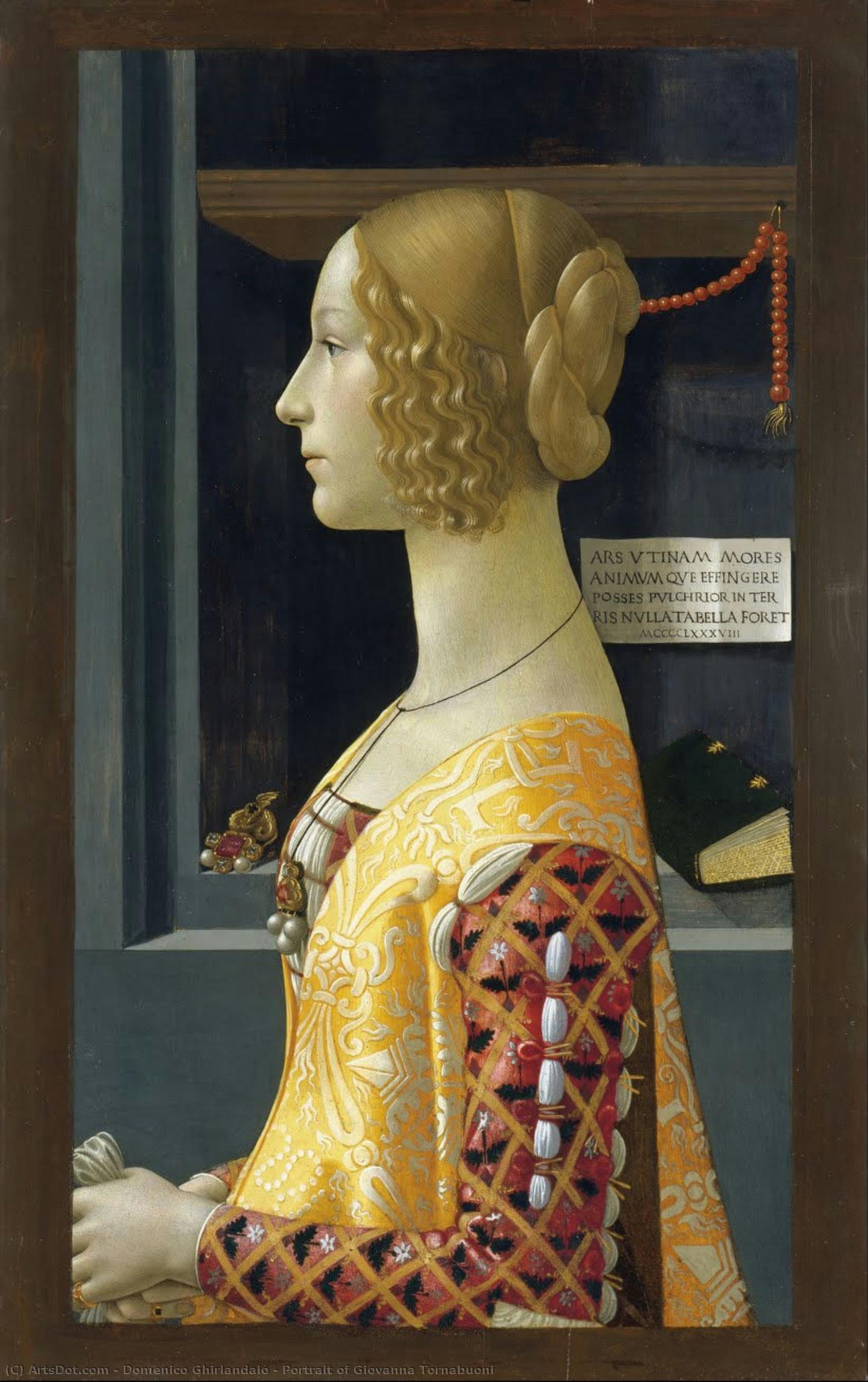 Portrait Of Giovanna Tornabuoni — Domenico Ghirlandaio