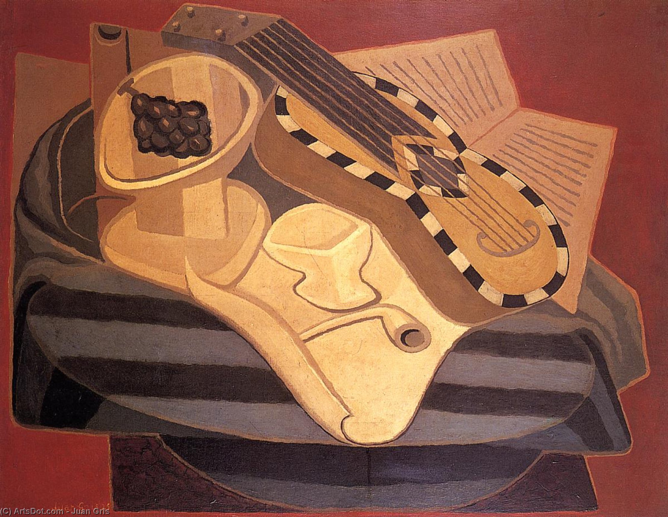 The Guitar With Inlay — Juan Gris