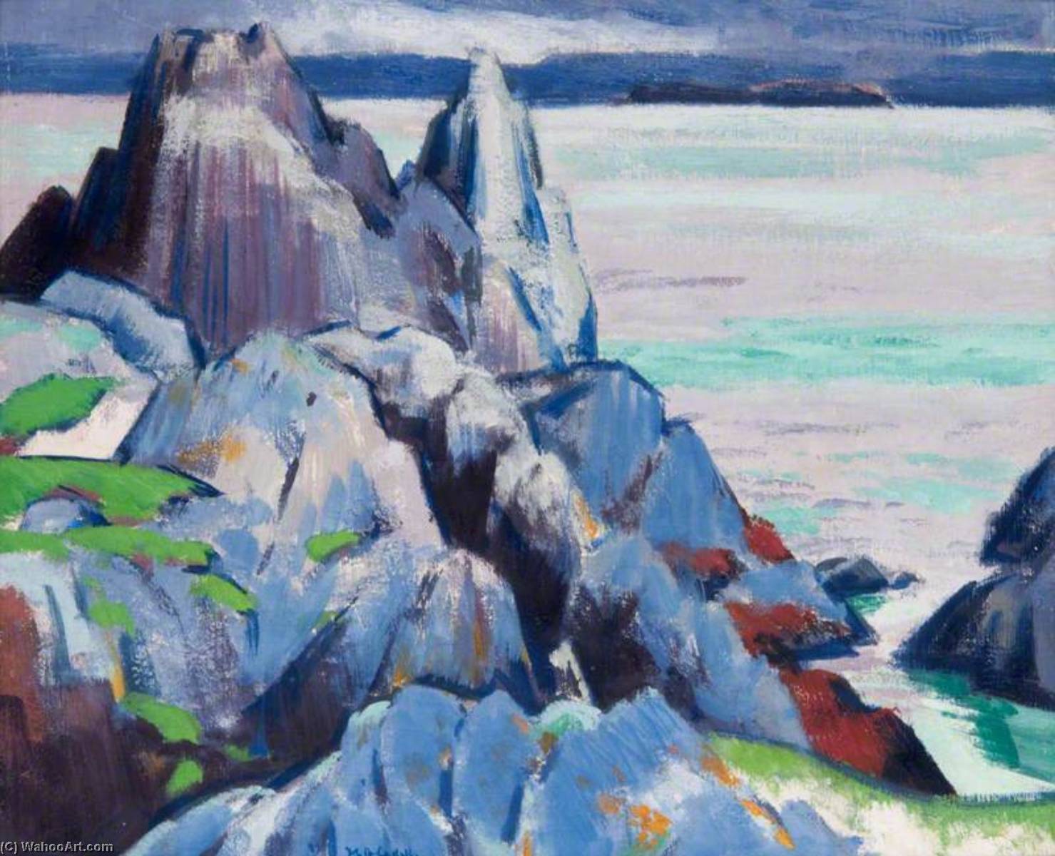 The Cathedral Rock, Iona — Francis Campbell Bolleau Cadell