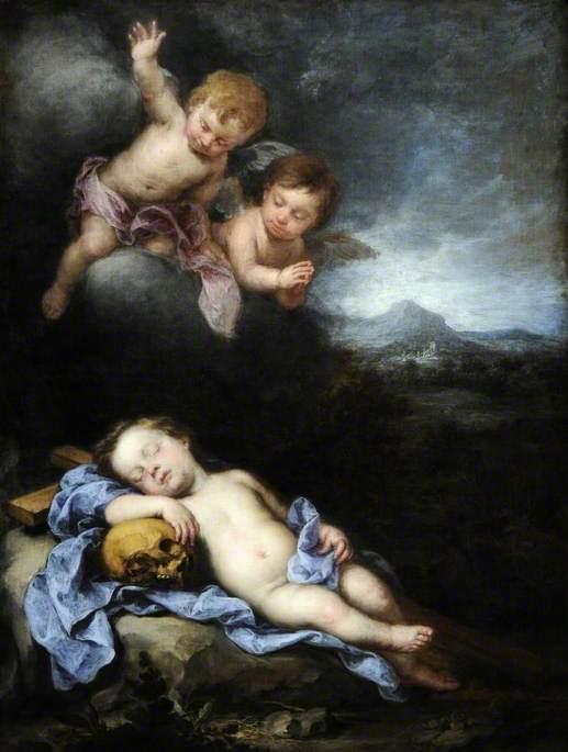 The Infant Christ Asleep On The Cross — Bartolomé Esteban Murillo