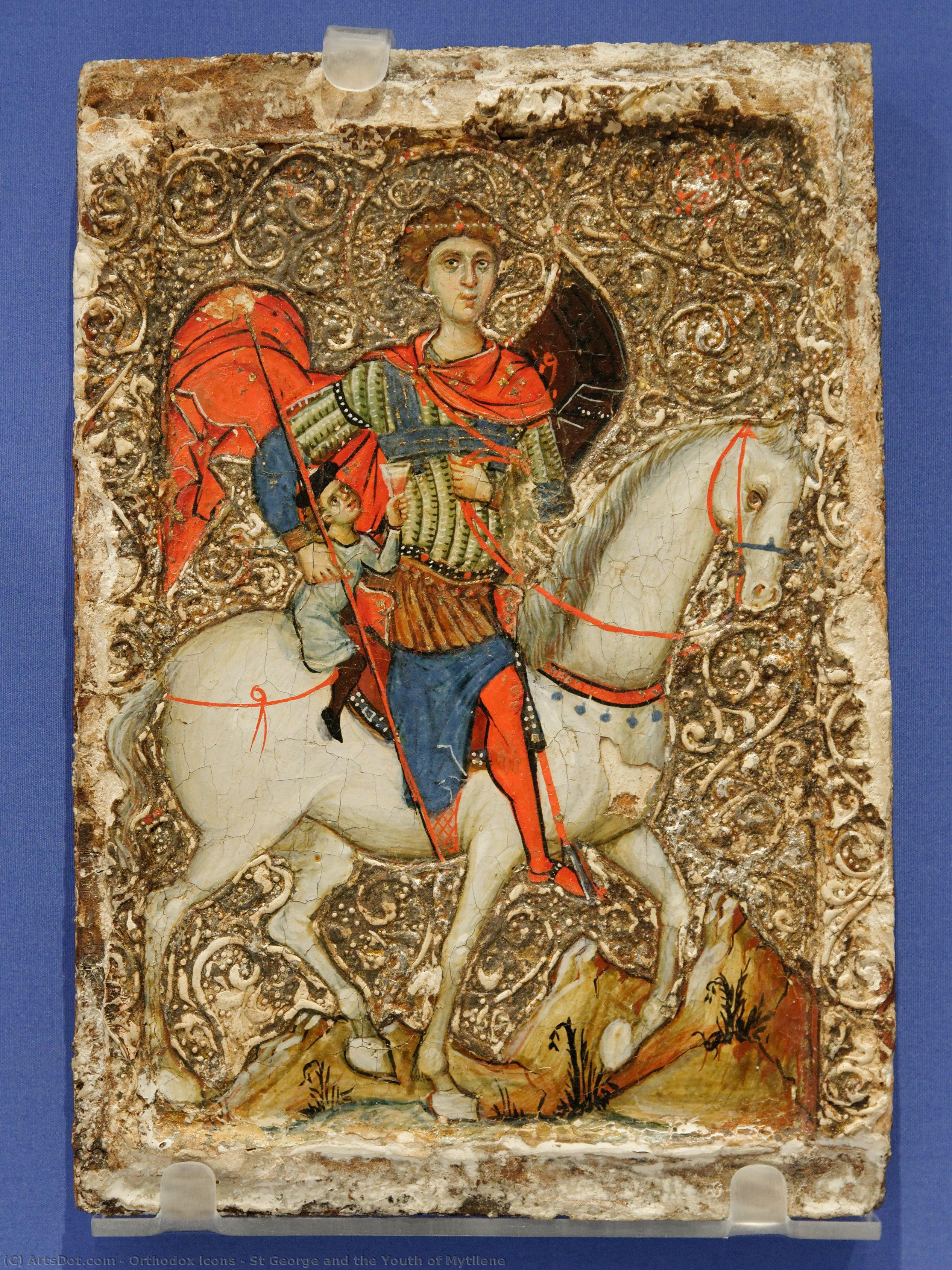 St George And The Youth Of Mytilene — Iconos Ortodoxos