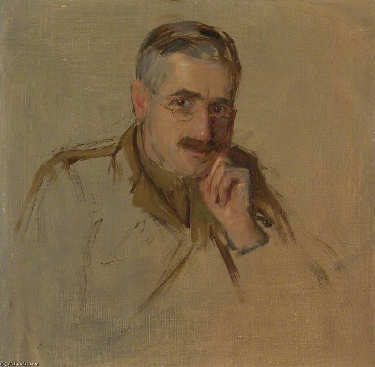 Major Lord Charles Cavendish Bentinck (1868–1956) (preparatory Study For 'the Supreme War Council In Session At Versailles On 3rd July 1918') — Herbert Arnould Olivier