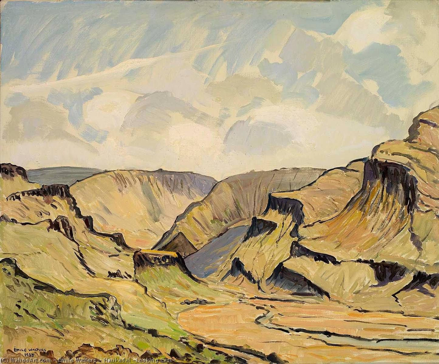 Haukadal (looking East) — Emile Walters