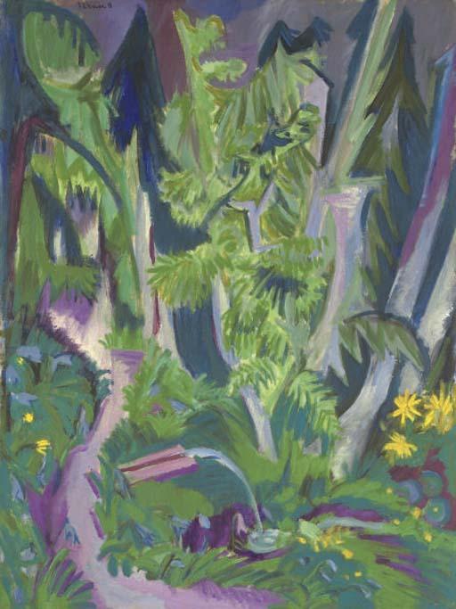 Bergwald — Ерnst Лудвиг Киршнер