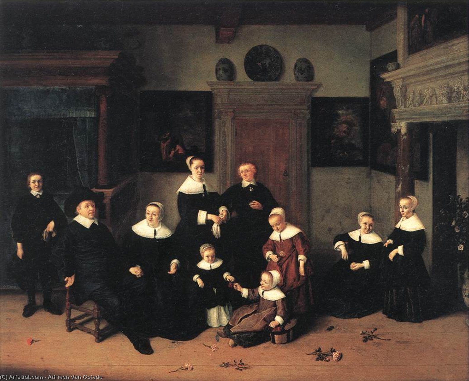 Portrait Of A Family — Adriaen Van Ostade
