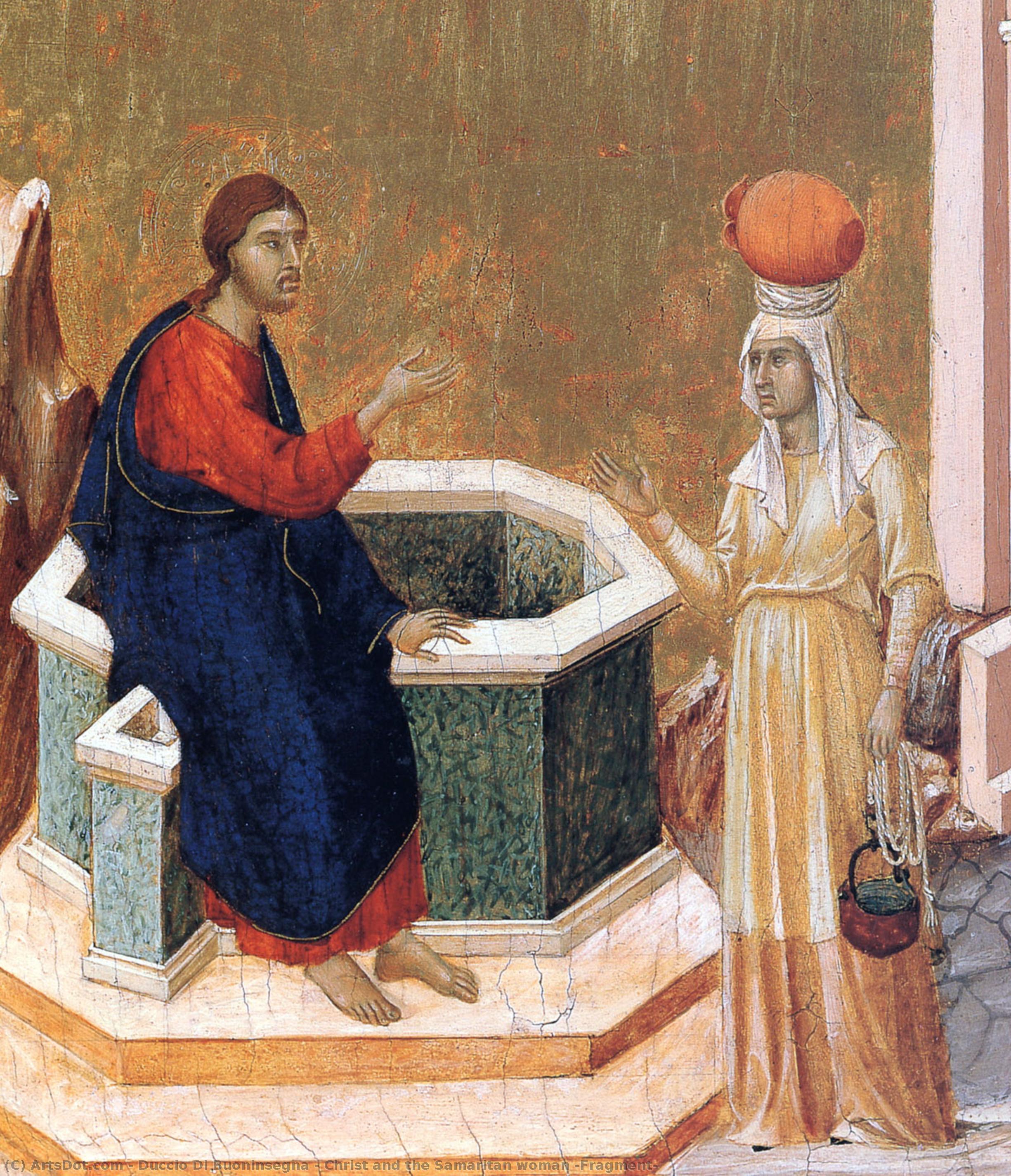 Christ And The Samaritan Woman (fragment) — Duccio Di Buoninsegna