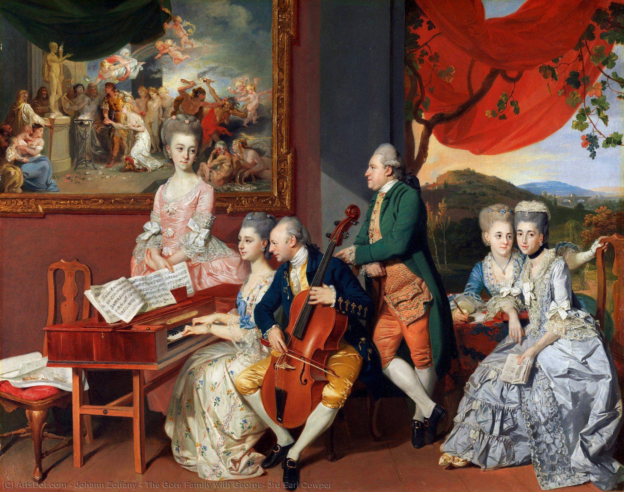 The Gore Family With George, 3rd Earl Cowper — Јохан Цофани