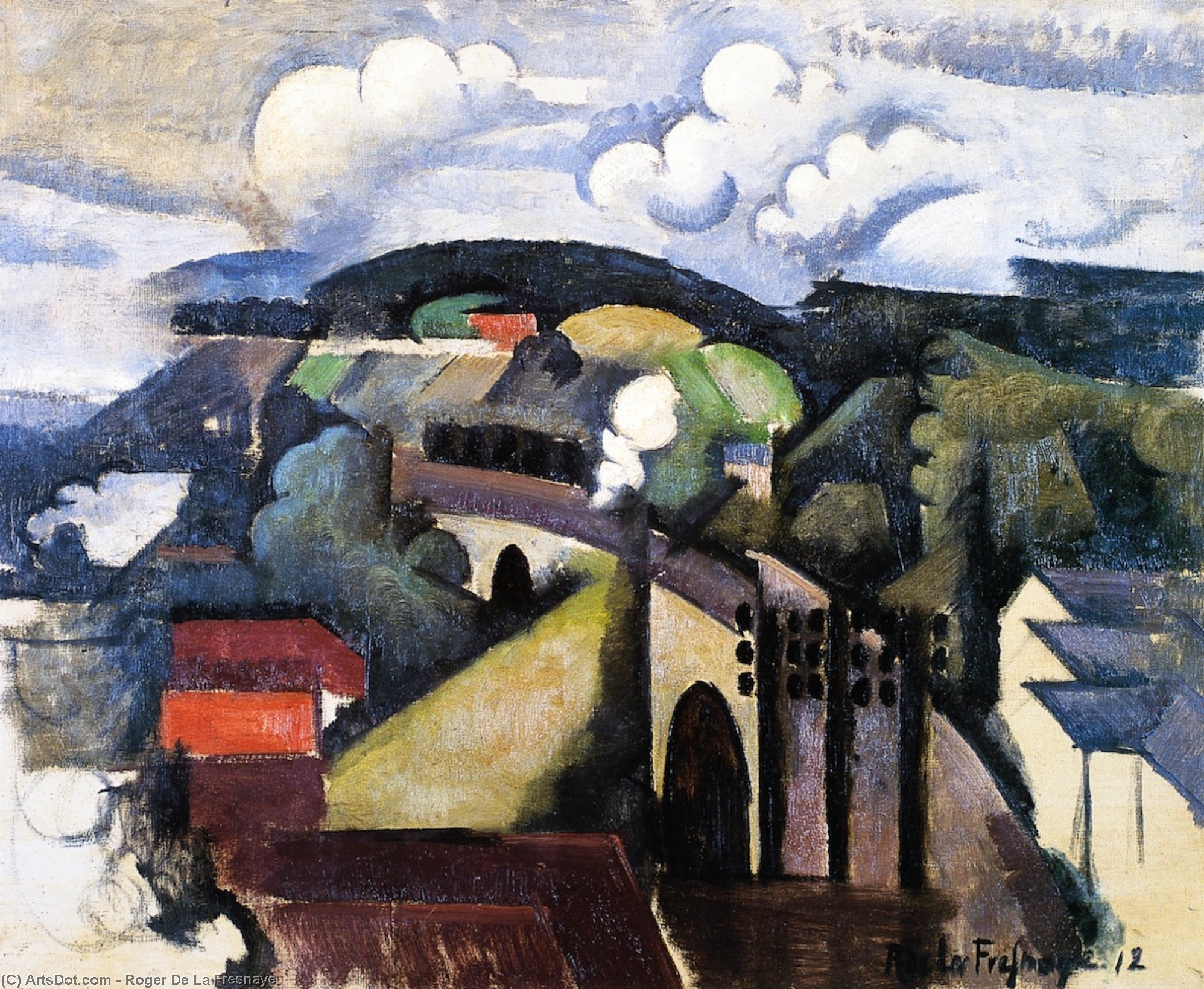 The Meulan Viaduct — Roger De La Fresnaye