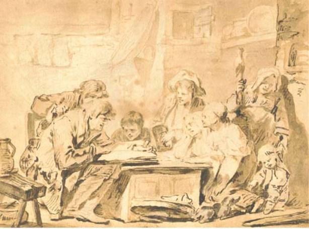 Reading The Bible — Jean-baptiste Greuze