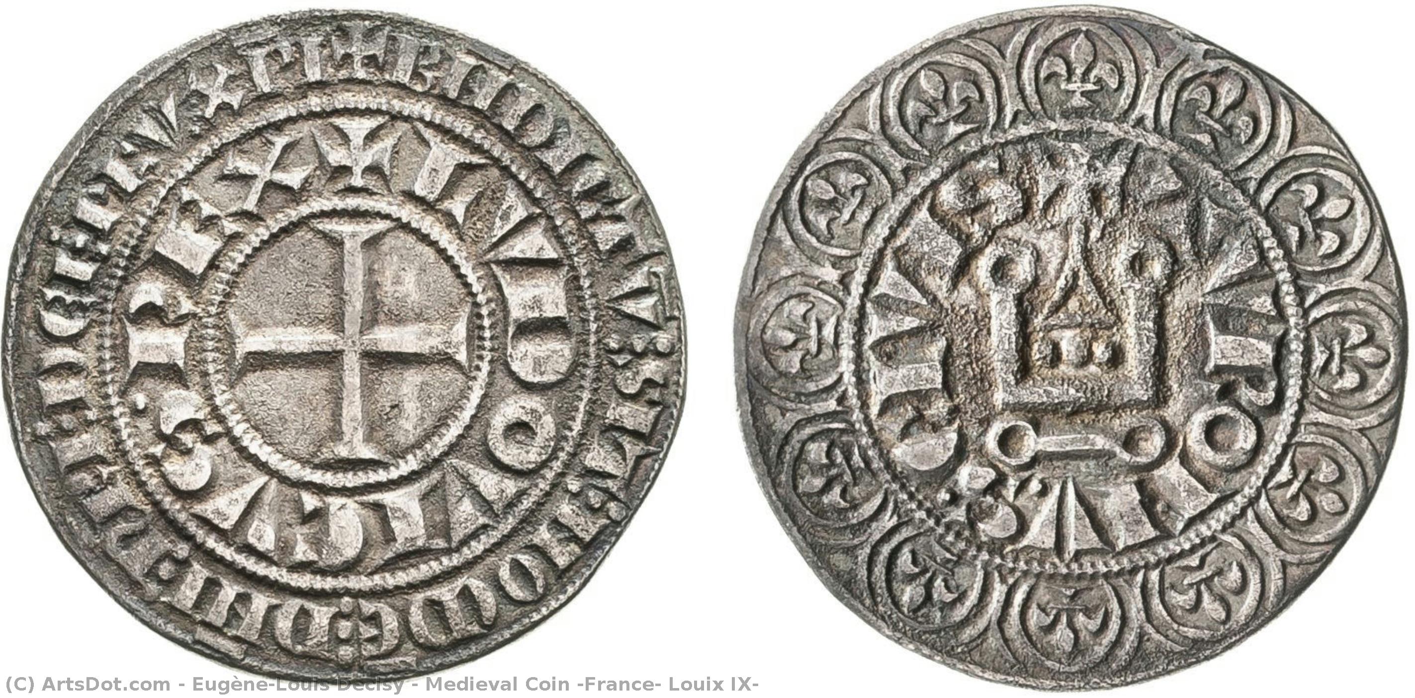 Medieval Coin (france: Louix Ix) — Eugène-louis Decisy