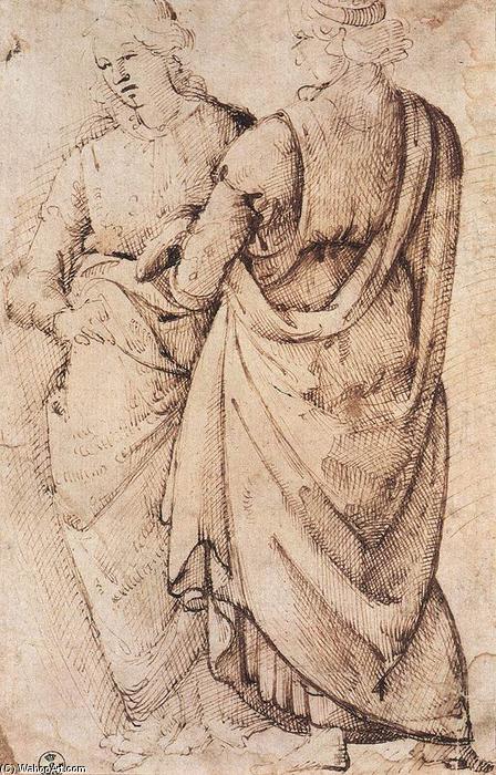 Study Of Two Women — Domenico Ghirlandaio