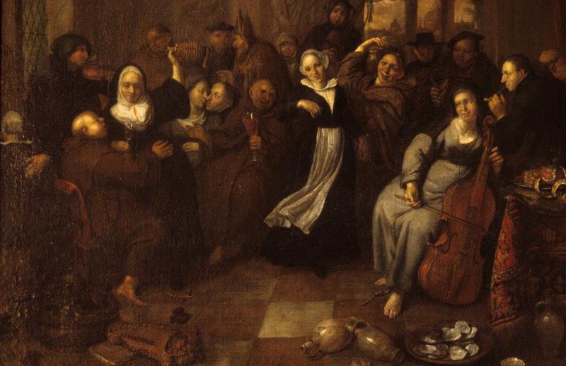 Moines Et Religieuses En Goguette — Richard Brakenburg