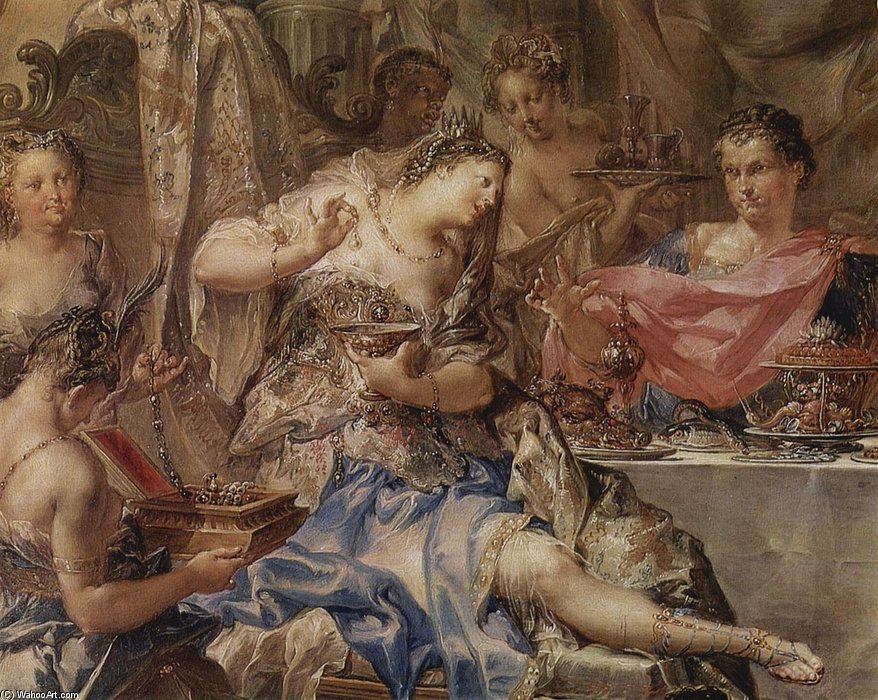 Das Gastmal Der Kleopatra — Johann Georg Platzer