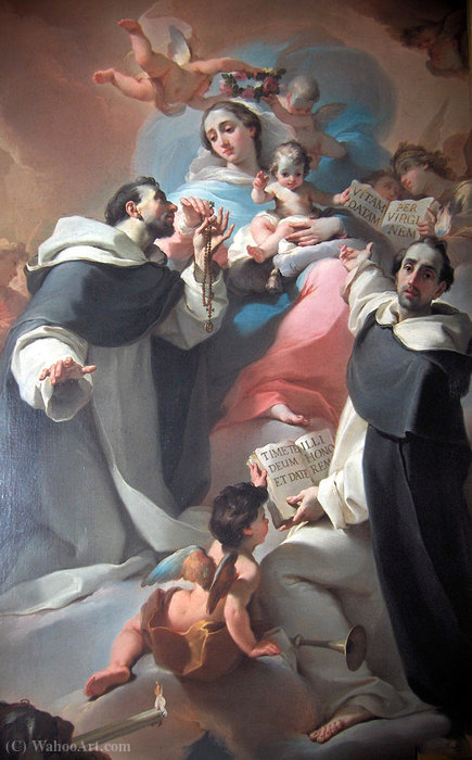 Madonna With Child, Saint Dominic And Vincenzo Ferreri — Ubaldo Gandolfi