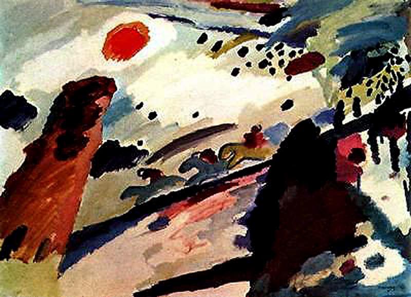 Romantic Landscape 1 — Wassily Wassilyevich Kandinsky
