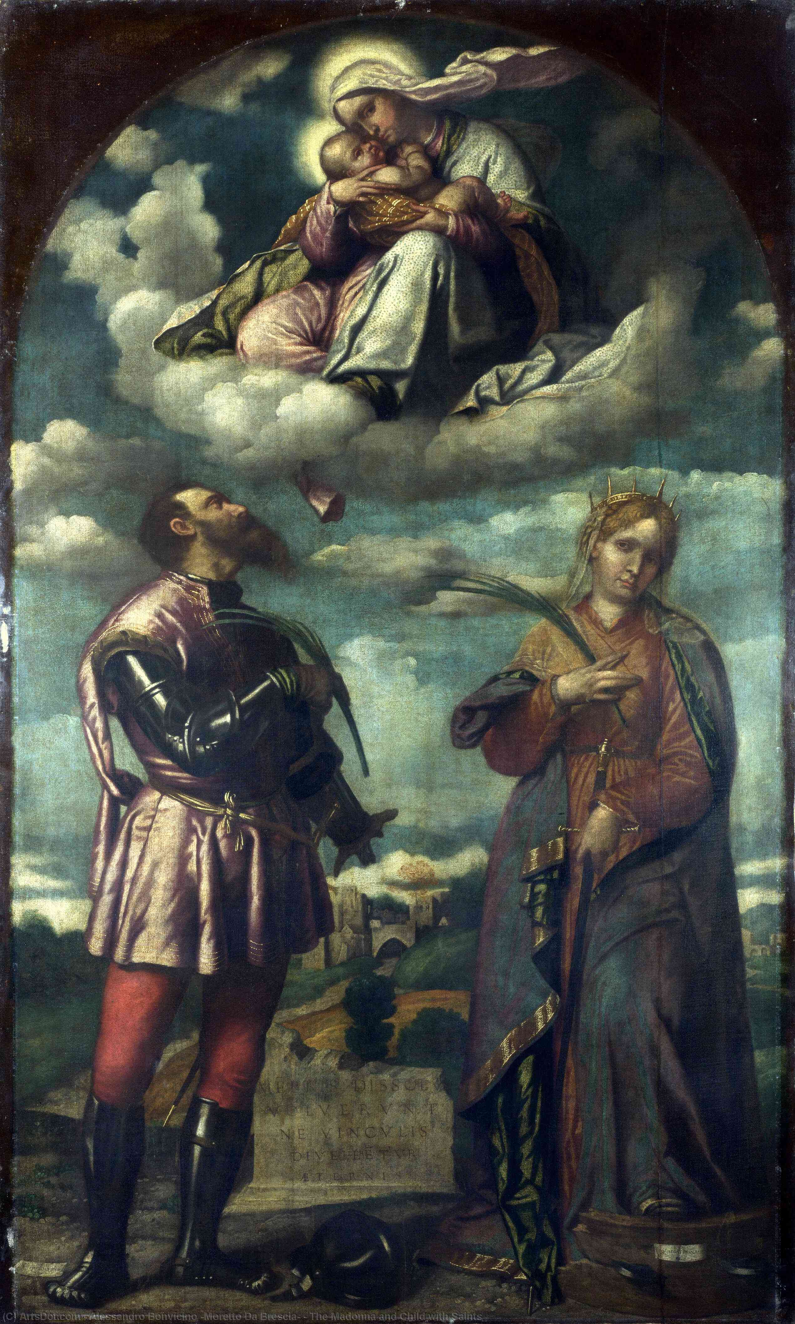 The Madonna And Child With Saints — Alessandro Bonvicino (moretto Da Brescia)