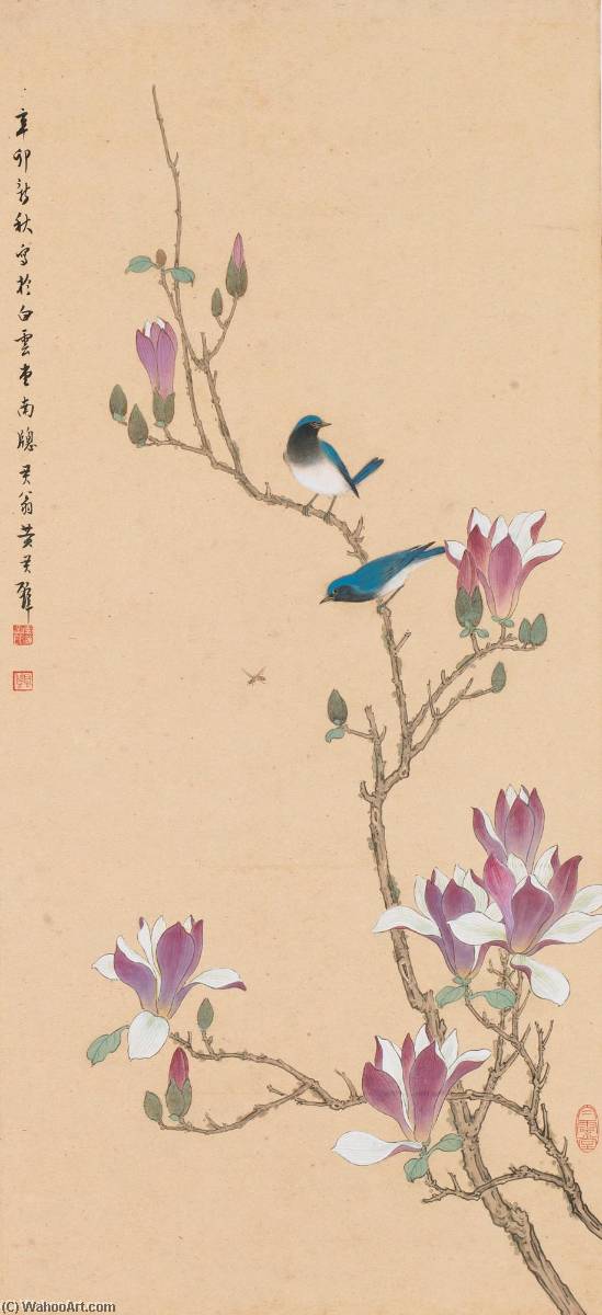 Birds And Magnolia — Huang Junbi