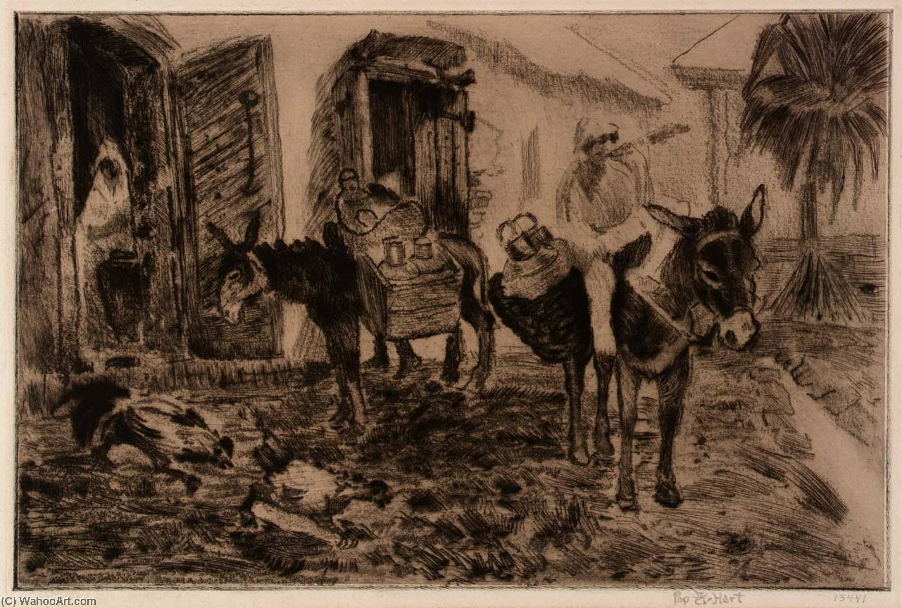 Boy And Donkeys (donkey Boy) — George Overbury Pop Hart