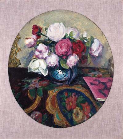 Still Life With Roses In A Vase — Duncan Grant